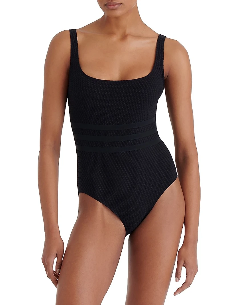 Glory Striped Tank One-Piece Swimsuit