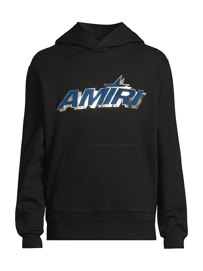 Shadow Logo Stretch-Cotton Hoodie