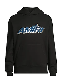 Shadow Logo Stretch-Cotton Hoodie
