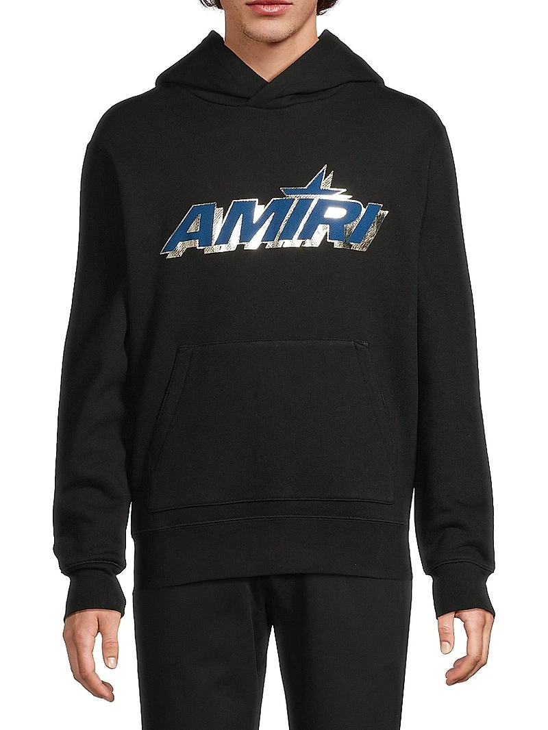 Shadow Logo Stretch-Cotton Hoodie