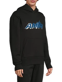 Shadow Logo Stretch-Cotton Hoodie
