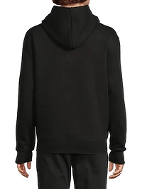 Shadow Logo Stretch-Cotton Hoodie