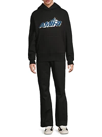 Shadow Logo Stretch-Cotton Hoodie