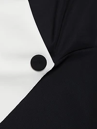 Sorai Plunge-Neck Cocktail Dress