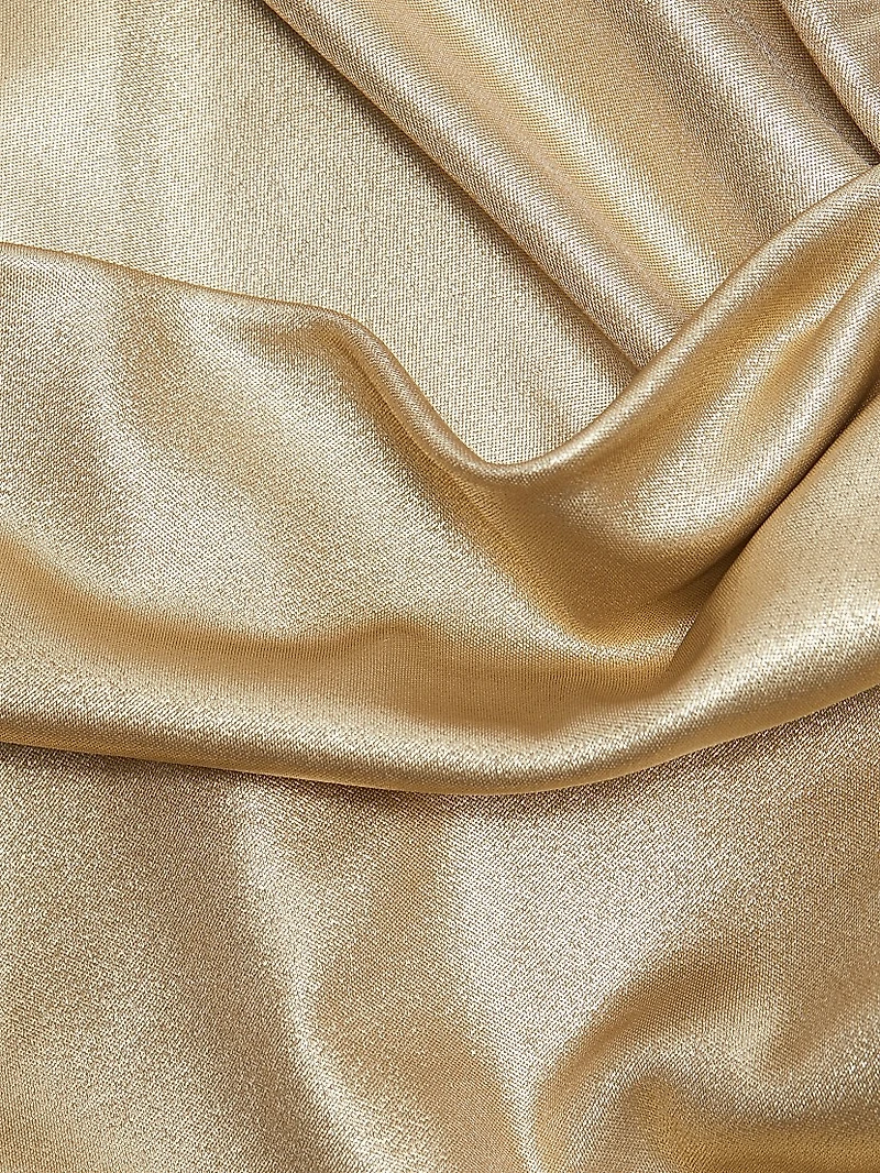 Koichi Metallic Draped Gown