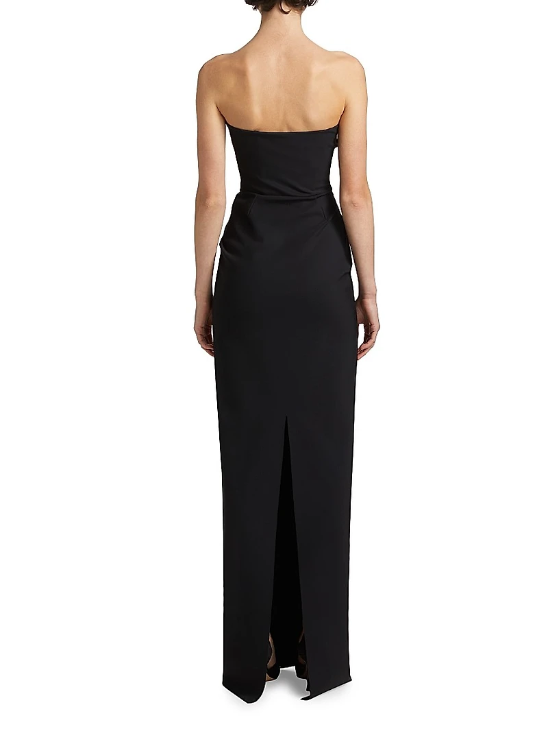 Tawia Two-Tone Asymmetric Gown