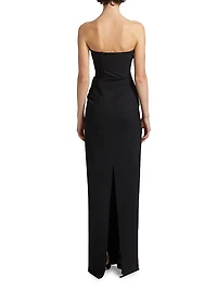 Tawia Two-Tone Asymmetric Gown