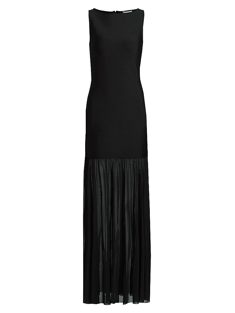 Athen Sleeveless Chiffon Skirt Cocktail Dress