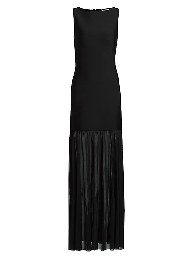 Athen Sleeveless Chiffon Skirt Cocktail Dress