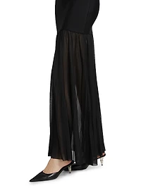 Athen Sleeveless Chiffon Skirt Cocktail Dress
