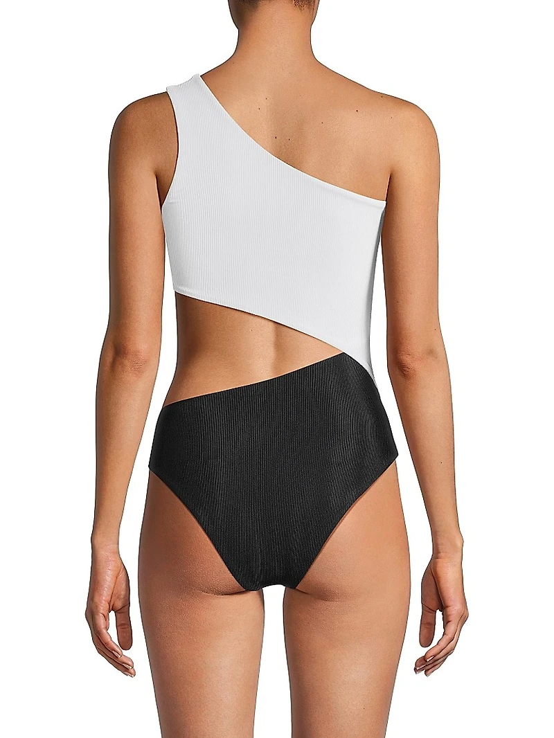 Celine Colorblocked One-Piece Swimsuit