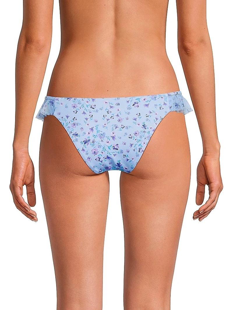 Paige Micro-Floral Bikini Bottom