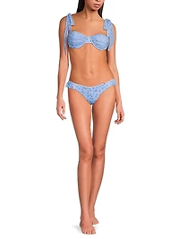 Paige Micro-Floral Bikini Bottom