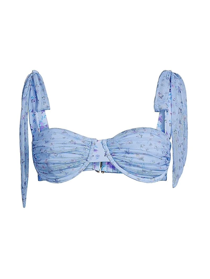 Drea Micro Floral Bikini Top