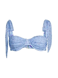 Drea Micro Floral Bikini Top