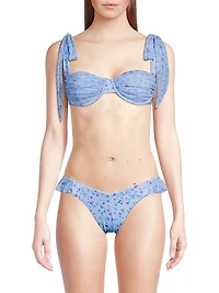Drea Micro Floral Bikini Top