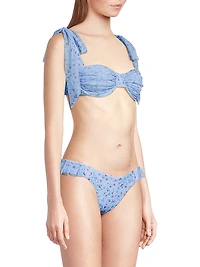 Drea Micro Floral Bikini Top
