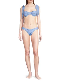 Drea Micro Floral Bikini Top