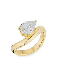 Nikita 14K-Gold-Plated & Cubic Zirconia Ring