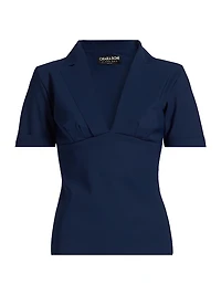 Eriko Open Collar Top