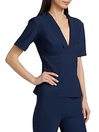 Eriko Open Collar Top