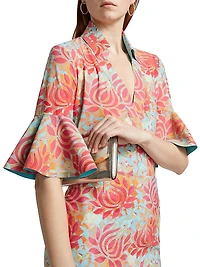 Jinza Floral Bell-Sleeve Blouse