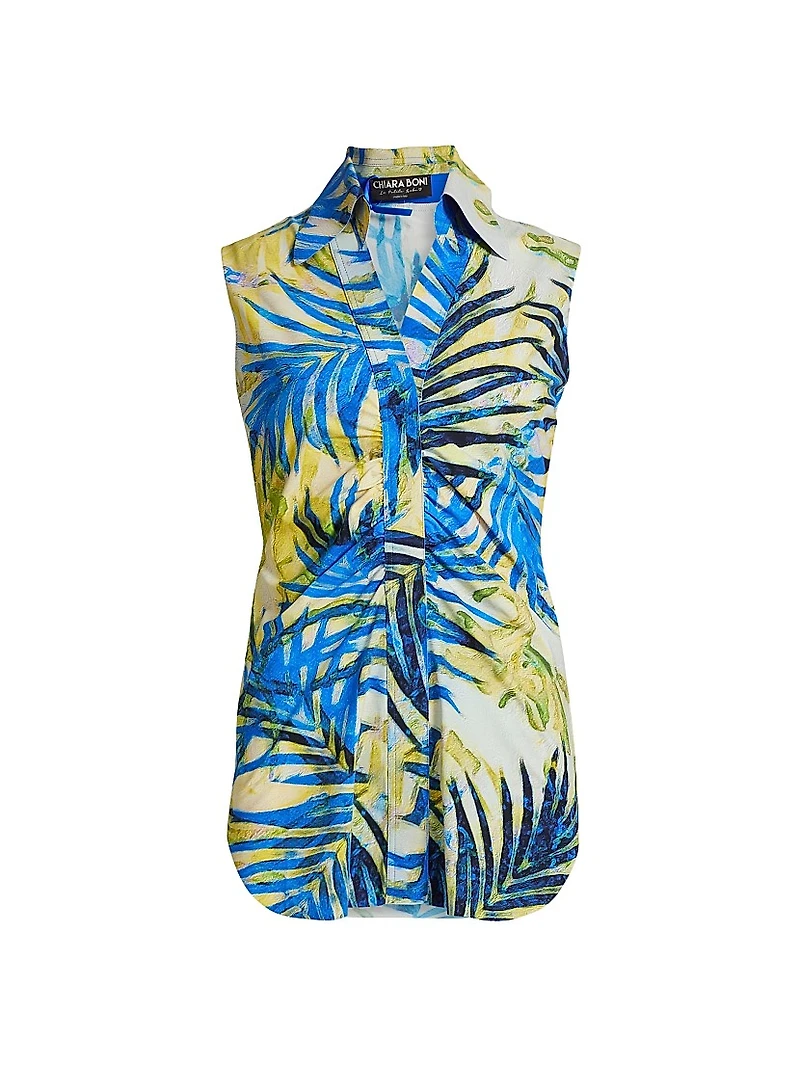 Tulum Botanic V-Neck Blouse