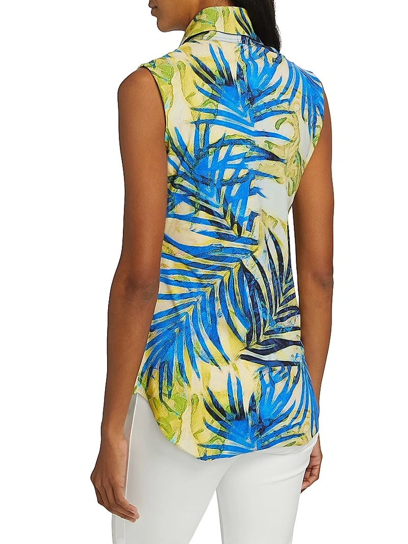 Tulum Botanic V-Neck Blouse