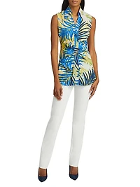Tulum Botanic V-Neck Blouse