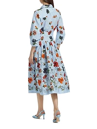 Raya Floral Fit & Flare Shirtdress