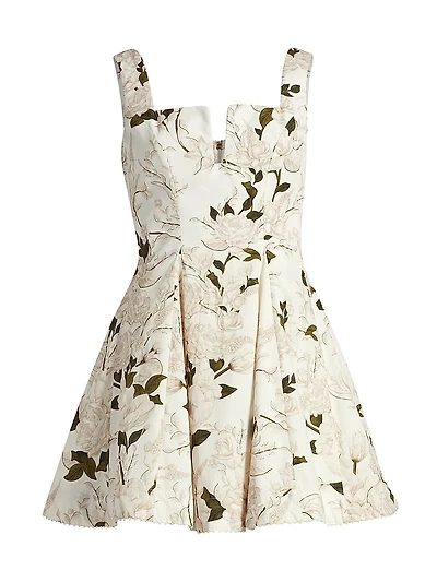 Gardenia Pleated Minidress