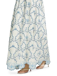 Tangelo Linen Maxi Skirt