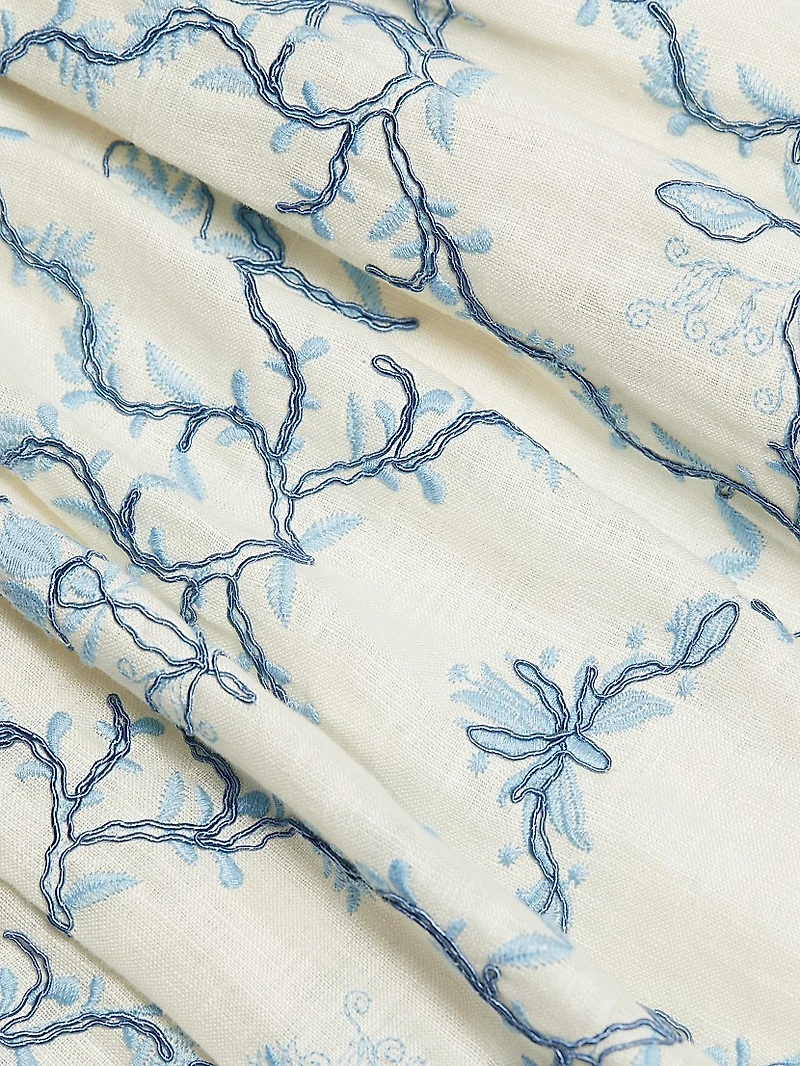 Tangelo Linen Maxi Skirt