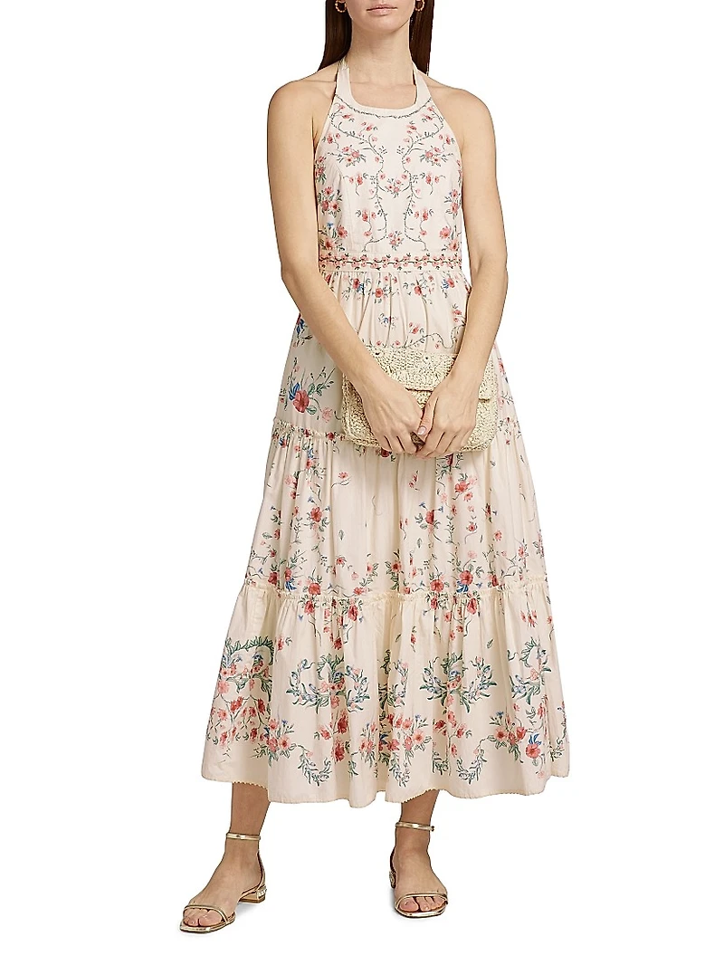 Consuelo Mosqueta Floral Midi-Dress