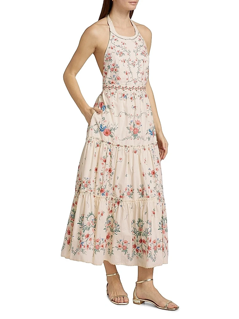 Consuelo Mosqueta Floral Midi-Dress