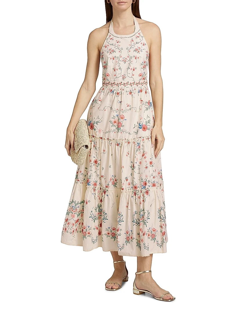 Consuelo Mosqueta Floral Midi-Dress
