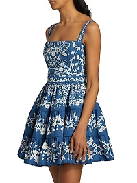 Lima Ribbons Tiered Minidress