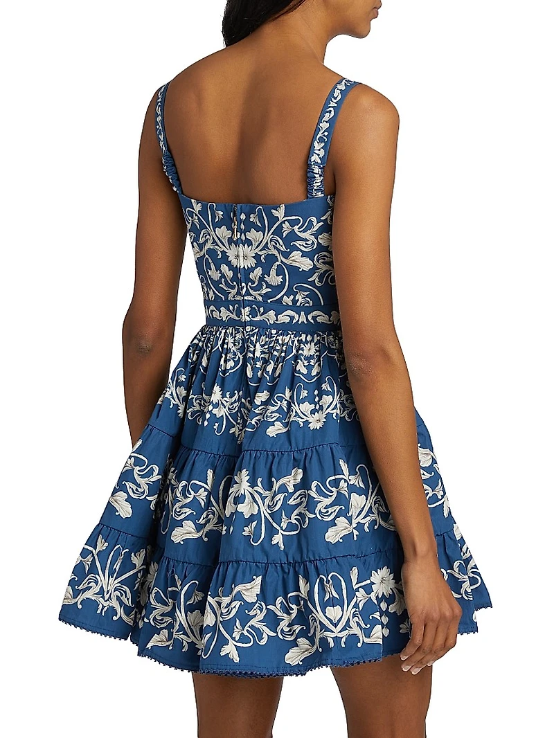 Lima Ribbons Tiered Minidress