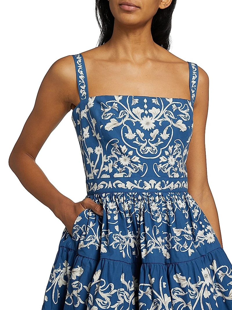 Lima Ribbons Tiered Minidress