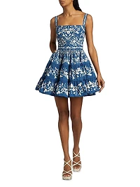 Lima Ribbons Tiered Minidress