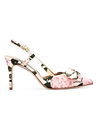 Lenox Obi-Bow 85MM Floral Satin Pumps