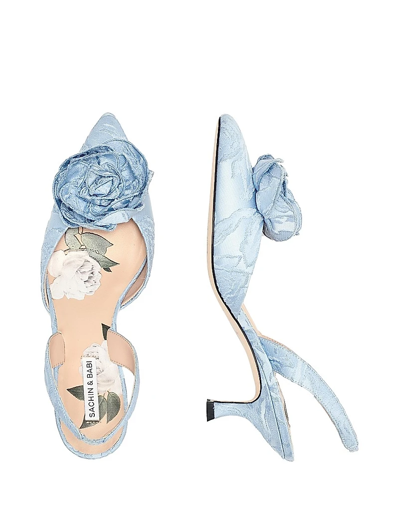 Nolita 50MM Kitten-Heel Slingback Pumps