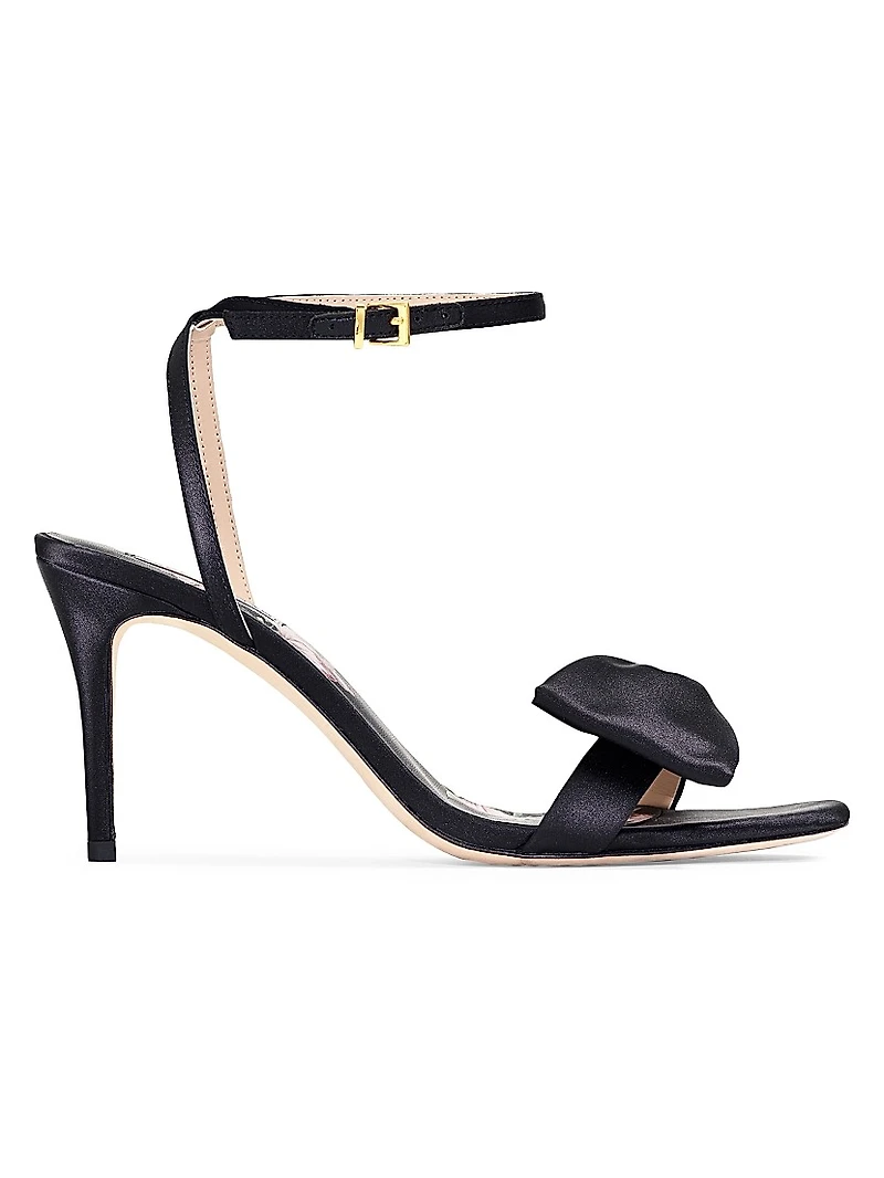 Chelsea Obi-Bow 85MM Satin Sandals