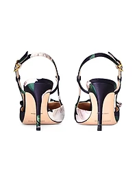 Lenox Obi-Bow 85MM Floral Satin Pumps