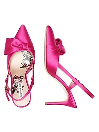 Lenox Obi-Bow 85MM Satin Pumps
