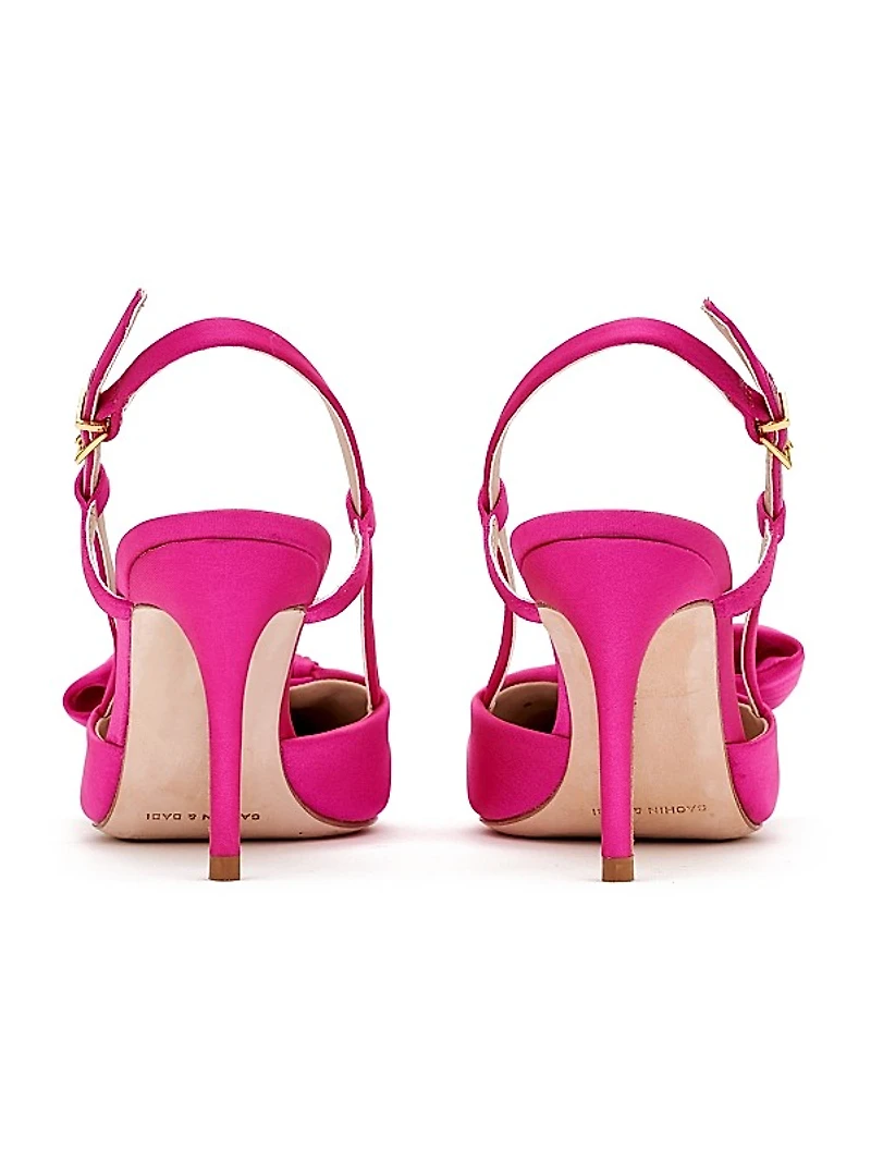 Lenox Obi-Bow 85MM Satin Pumps