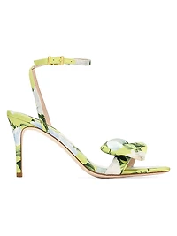 Chelsea 85MM Floral Satin Sandals