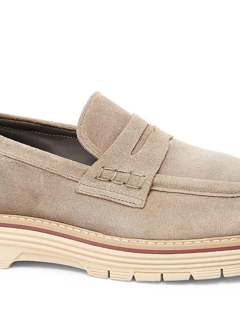 Suede Loafers