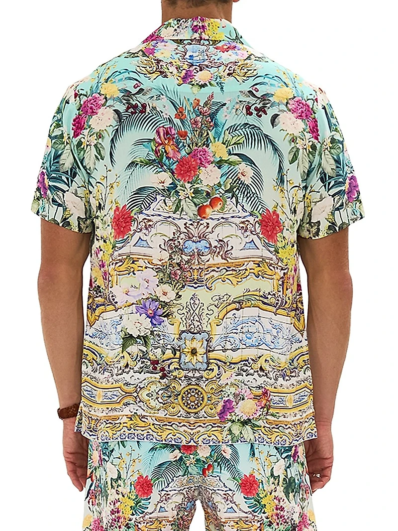 Gardens Of Queluz Gardquel Camp Shirt