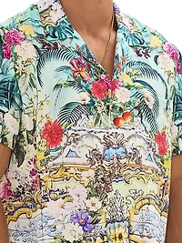 Gardens Of Queluz Gardquel Camp Shirt